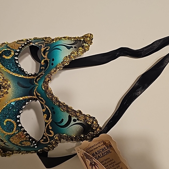 New Signed La Maschera Del Galeone Mask Handmade Italy - Picture 3 of 10